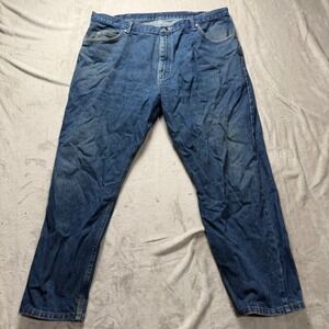 Wrangler Men's Premium Quality Denim Jeans Blue Straight Leg Size 44x34